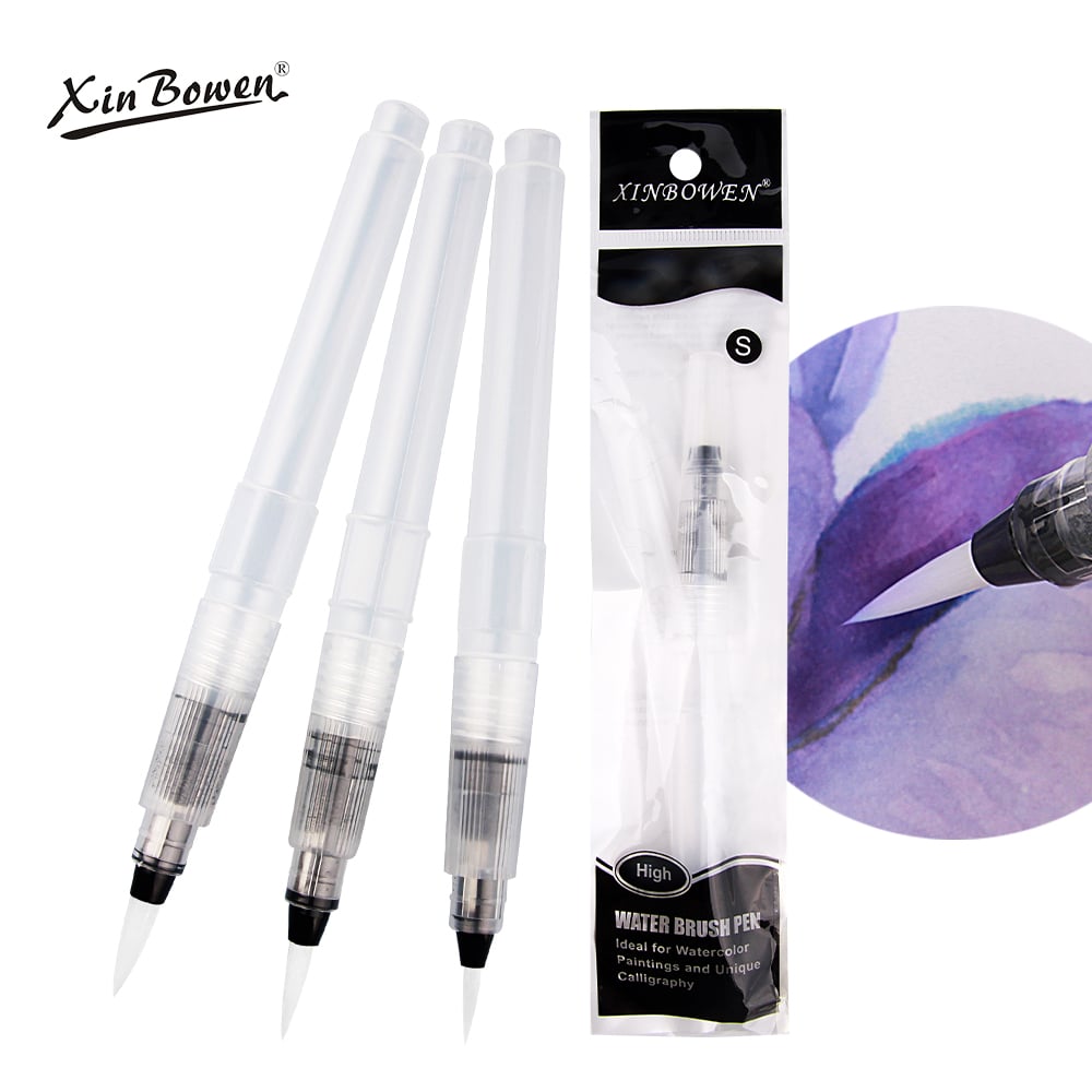 Transparency Plastic Water Paintbrushes Pen For Gouache