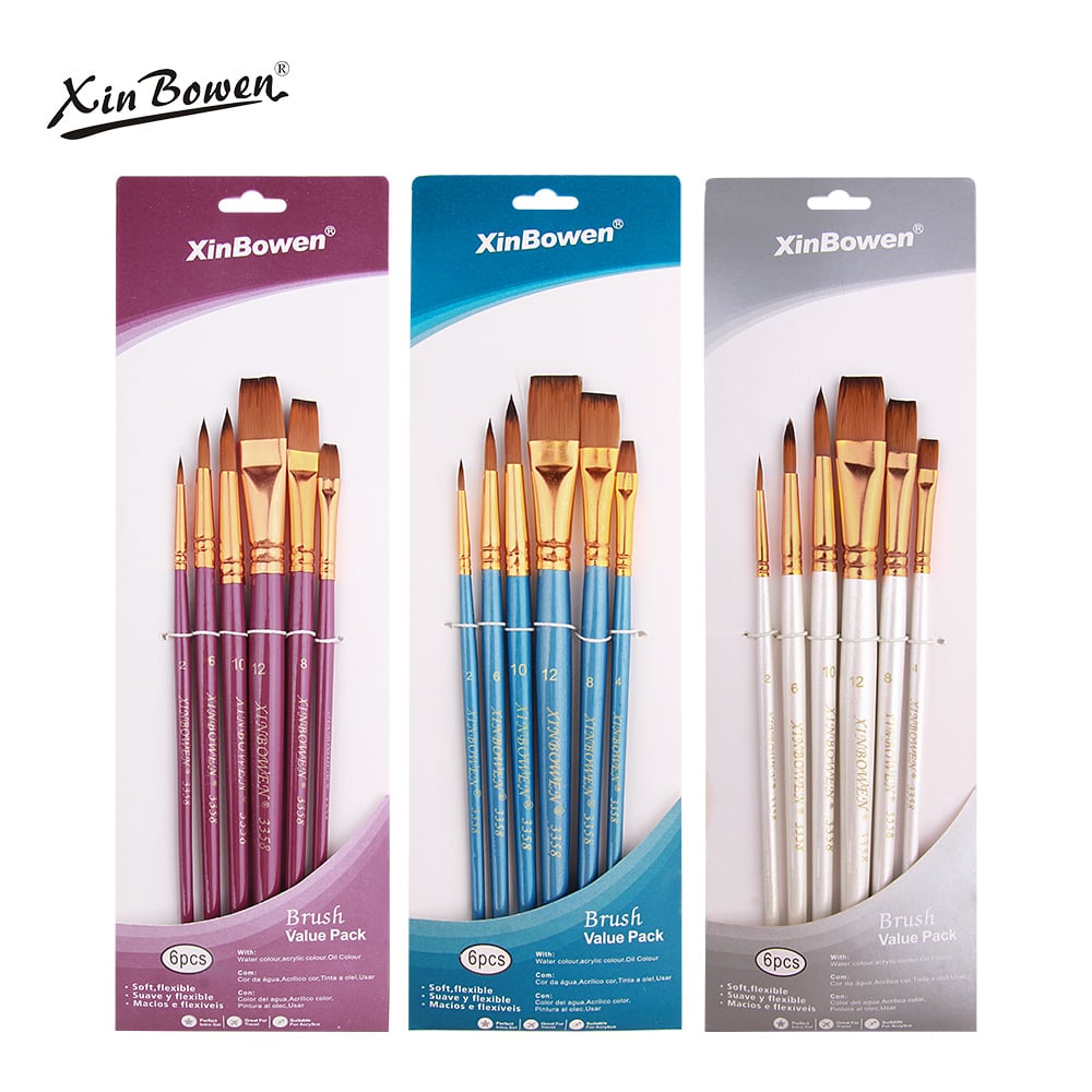 New 6 Pcs Artist Brushes for Art Drawing And Painting