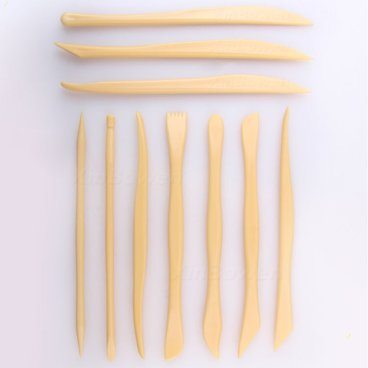 10 Piece Plastic Polymer Clay Pottery Toy Modeling Tool Sets