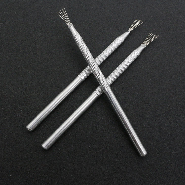 Stainless Steel 7 Pin Wire Texture Brush Pottery Tools