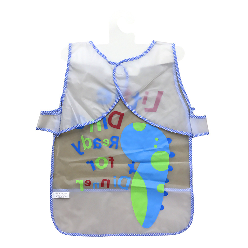 Waterproof Kids Apron Letter pattern Smock （Without Sleeves）