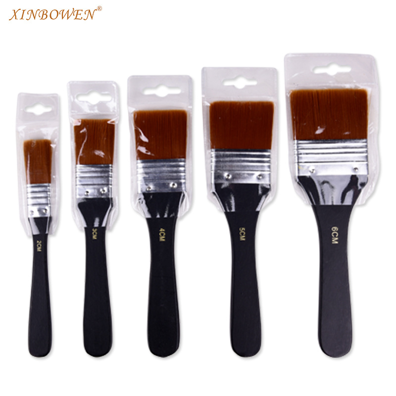 5 Size Plastic Handle Paint Brush (Application Brush)