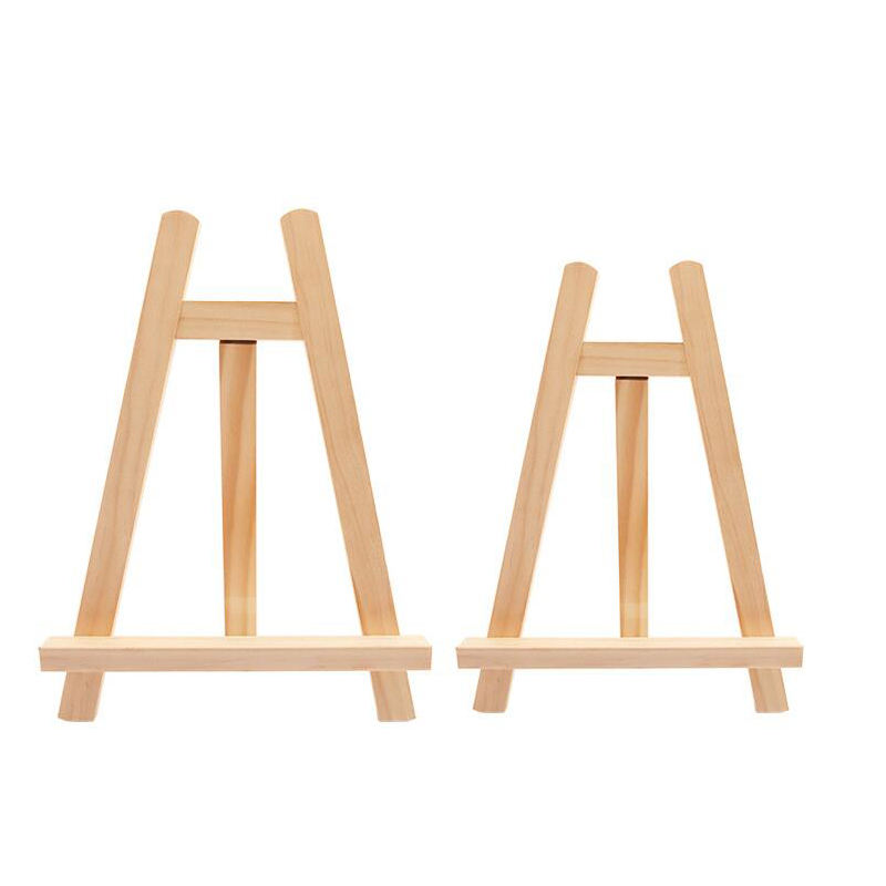 Polished Wooden Small Art Easel Table Display Stand