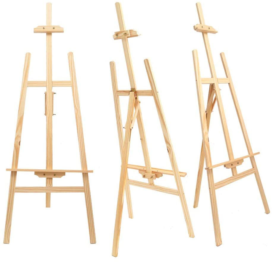 150 Cm Adjustable Wood Art Easel Stand for Drawing Display
